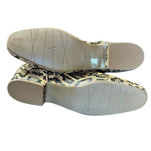 Aquatalia Ulyssa Snakeskin Leather Waterproof Slip On Ankle Boot NWOT Sz 8 - Picture 5 of 7